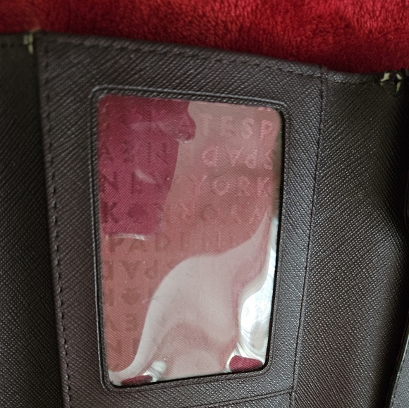Kate Spade Purple/Burgundy Wallet-Tri-fold Wristlet - Picture 6 of 9